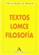 TEXTOS LOMCE FILOSOFÍA