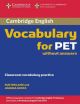 Cambridge Vocabulary for PET Edition without answers