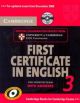 Cambridge First Certificate in English 3 for Updated Exam Self-study Pack (Student's Book with answers and Audio CDs)