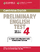 Cambridge Preliminary English Test 4 Student's Book