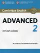 Cambridge English Advanced 2 Student's Book without answers