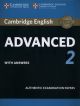 Cambridge certif. advanced 2 st whit key 15