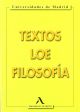 TEXTOS LOE FILOSOFIA (2º BACHILLERATO) UNIVERSIDADES DE MADRID